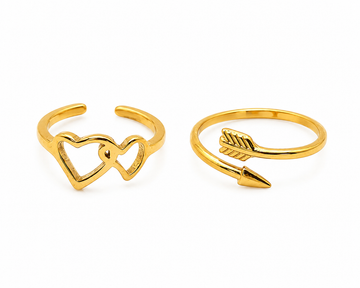 Cupid  Duo Toe Ring Set