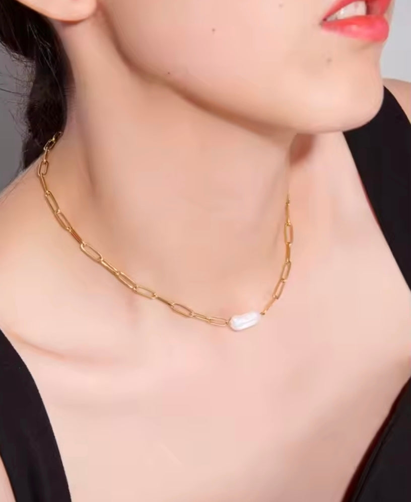 Pearl Link Necklace